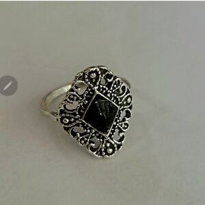 MARCASITE ANTIQUE VINTAGE LOOK  NEW LADIES SIZE 7 RING